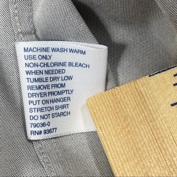 Stafford Performance Blue Classic Fit Dress shirt - Picture 4 of 4